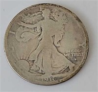 1916S Walking Liberty Half Dollar