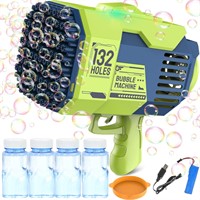 132 Hole Bubble Gun Blower with Colorful Light