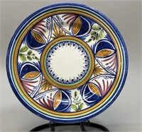 Maestre Firmada, Artisan Pottery Plate, Signed