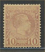 MONACO #4 MINT FINE-VF LH