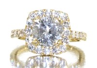 14kt Gold Round Brilliant 2.51 ct Diamond Ring