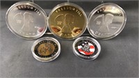 5 Commemorative Coins