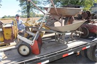 (2) Older Wheelbarrows & Lawn Spreader