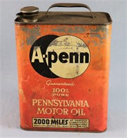 Vintage A-Penn 2 Gallon Oil Can