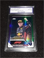 Max Verstappen 2023 Topps Chrome GEM MT 10 Purple-