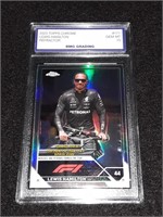 Lewis Hamilton 2023 Topps Chrome GEM MT 10 Refract