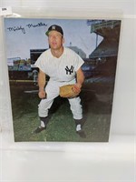1960's Mickey Mantle 8 x 9 1/2 Picture