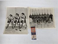 1938-39 St. Louis Flyers Hockey (3 pieces)