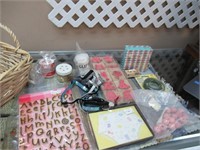 Craft Basket with Stickers and Glitter
