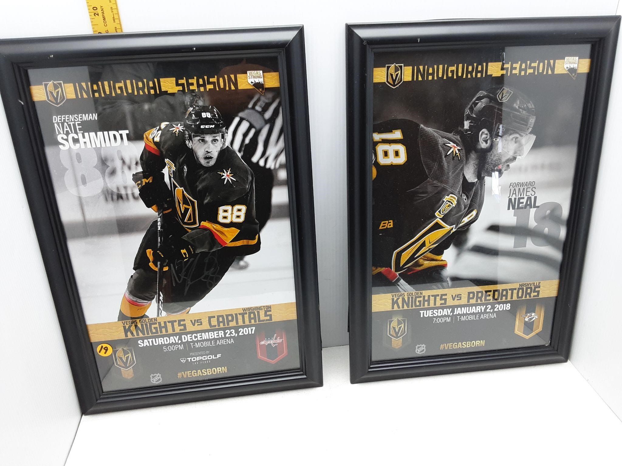 2 VGK FRAMED POSTERS-13X19