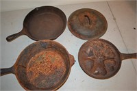 Four Cast Iron Items in Need of Love