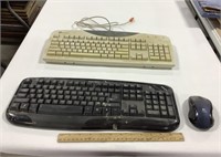 2 keyboards w/ wireless mouse