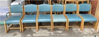 Lot of 6 chairs 31.75 T @ back x 17” H @ seat x