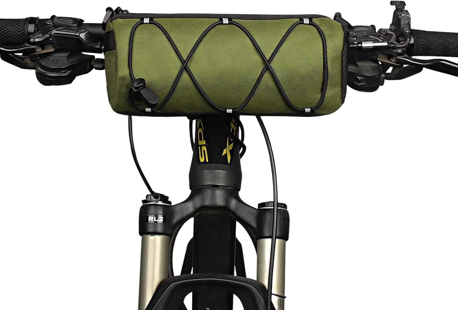 KOSIBATE Bike Handlebar Bag, Green.
