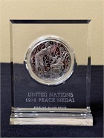 1978 UN Peace Medal Sterling Silver Proof