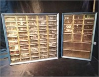 2 Metal organizers for nuts and bolts washers etc