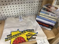 GARRISON KEILLOR AUDIO CASSETTE TAPES & XL T-SHIRT