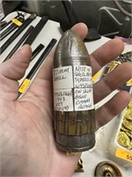 37MM SHELL PICKED UP FROM BLUFF ABOVE OMAHA BEACH