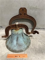 Vintage Cast Bell W350 Complete w/- Donger