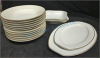 White China bowls and serving dishes