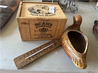 Thermometer and Sour mash box
