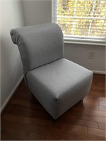 Modern Slipper Chair w/ Rolled Back