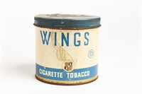 WINGS CIGARETTE TOBACCO 65 CENT 1/2 LB. CAN