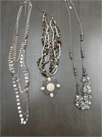 3 CHUNKY DESIGNER FASHION NECKLACES