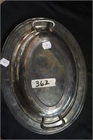 Covered Silver Plate Tray