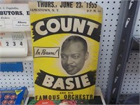 1955 Count Basie show poster 12 1/2 x 19"
