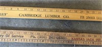 Cambridge City lumber Co. Advertising Yard