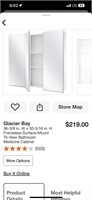 Glacier Bay Bathroom Medicine Cabinet Rectangle Fr