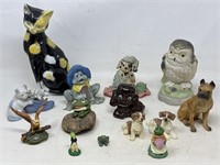 Assortment of animal figurines