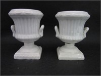 Goldfriend Spanish Porcelain Urns 4.5"H x 3"W