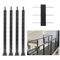 4Pack Cable Railing Post Stainless Steel