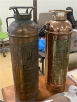 ANTIQUE BRASS / COPPER EXTINGUISHERS