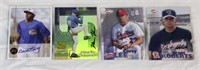 (4) AUTHENTIC AUTOGRAPHED BASEBALL CARD