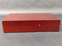 Wooden Box with Hinged Lid