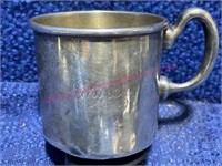 Sterling silver child's cup "Janice" 1.87-ozt