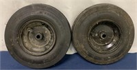 Pair of front Mower Tires,3.50x6 on rims