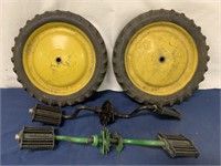 Pedal Tractor Parts,rear tires,cranks,pedals