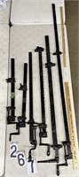 6 Pole Clamps: 2-30”, 2-43”, 60” & 78”