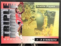 Scottie Pippen Upper Deck 3-D Standouts Triple