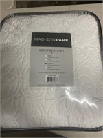 $60 Madison park queen size quilt white