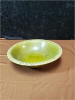 Nice McCoy green bowl approx 12 inches diameter