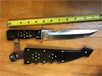 11.5” knife with wooden scabbard 13” total length