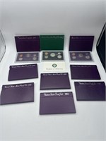 9-United States Proof Coin Sets (1984, 1985,