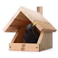 Wildtier herz Blackbird Nest Box - Solid Wood