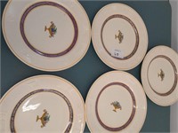 Crescent 10" Ivory Plates from England - 4