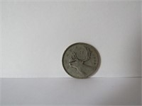 1949 CANADIAN 25 CENTS SILVER COIN